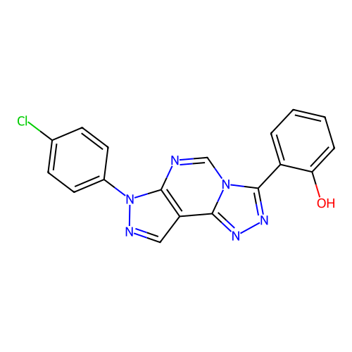 C18H11ClN6O structure