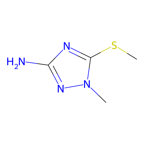 3-Amino-1-methyl-5-methylthio-1,2,4-triazole structure