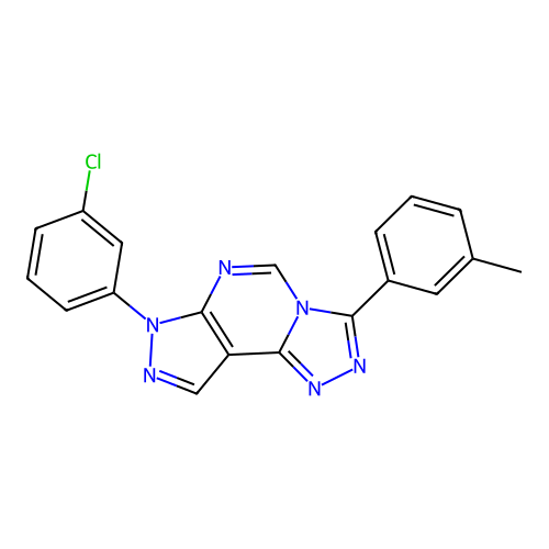 C19H13ClN6 structure
