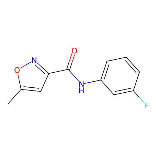 N-(3-fluorophenyl)-5-methyl-1,2-oxazole-3-carboxamide structure