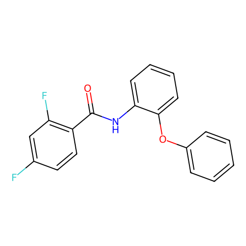 2,4-difluoro-N-(2-phenoxyphenyl)benzamide structure