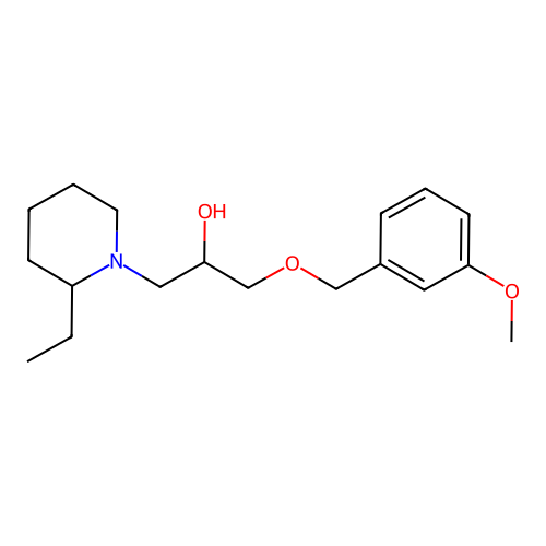 1-(2-Ethylpiperidin-1-yl)-3-[(3-methoxyphenyl)methoxy]propan-2-ol structure