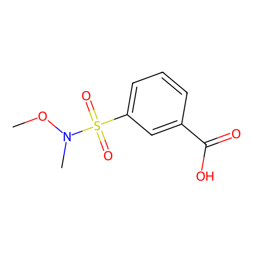 3-[Methoxy(methyl)sulfamoyl]benzoic acid structure