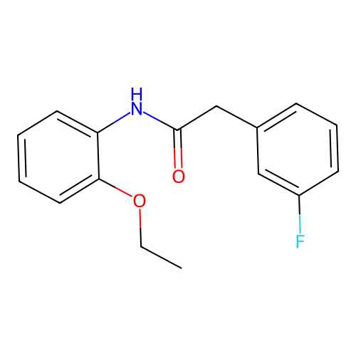N-(2-ethoxyphenyl)-2-(3-fluorophenyl)acetamide structure