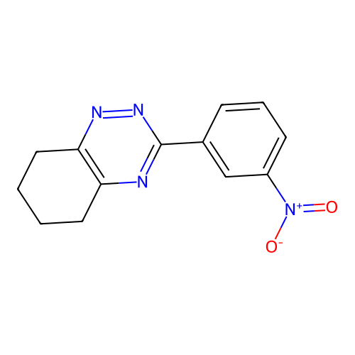 3-(3-Nitrophenyl)-5,6,7,8-tetrahydro-1,2,4-benzotriazine structure