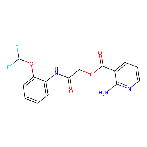 2-(2-(Difluoromethoxy)phenylamino)-2-oxoethyl 2-aminonicotinate structure