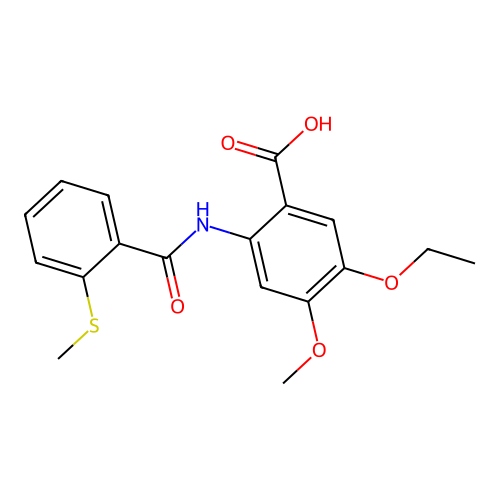 5-Ethoxy-4-methoxy-2-[2-(methylthio)benzamido]benzoic Acid structure