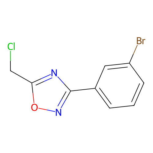 3-(3-Bromophenyl)-5-(chloromethyl)-1,2,4-oxadiazole structure