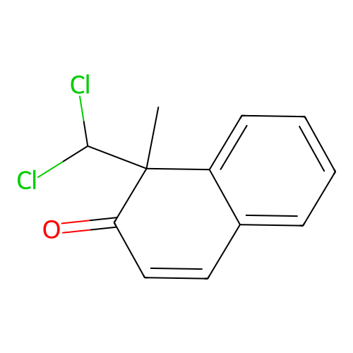 1-(Dichloromethyl)-1-methylnaphthalen-2-one structure