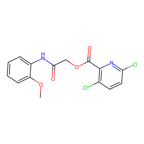 [(2-Methoxyphenyl)carbamoyl]methyl 3,6-dichloropyridine-2-carboxylate structure