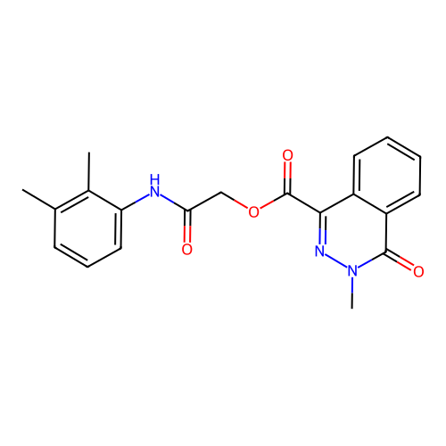 [2-(2,3-Dimethylanilino)-2-oxoethyl] 3-methyl-4-oxophthalazine-1-carboxylate structure