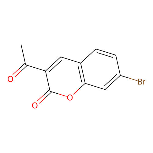 3-Acetyl-7-bromochromen-2-one structure