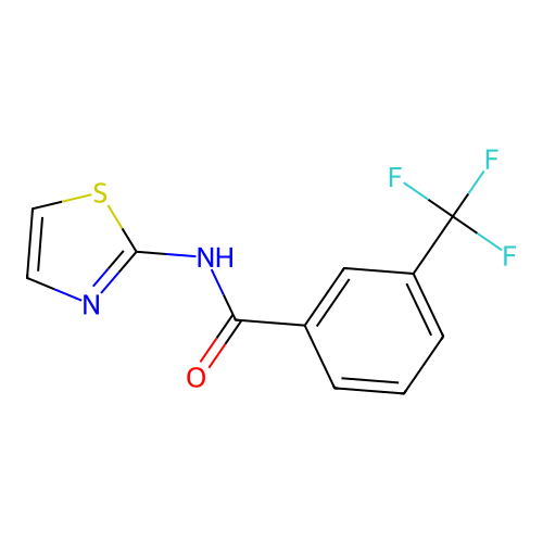 N-(1,3-thiazol-2-yl)-3-(trifluoromethyl)benzamide structure