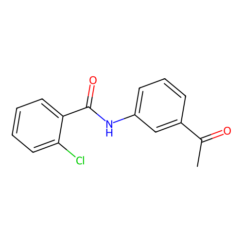 N-(3-acetylphenyl)-2-chlorobenzamide structure