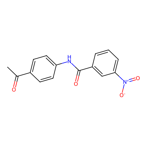 N-(4-acetylphenyl)-3-nitrobenzamide structure
