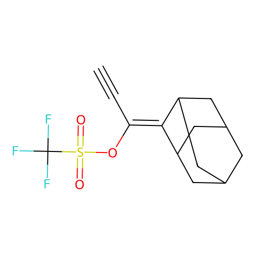 1-(2-Adamantylidene)prop-2-ynyl trifluoromethanesulfonate structure