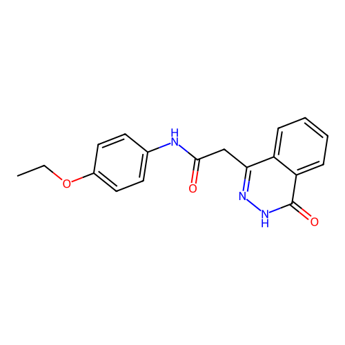 N-(4-ethoxyphenyl)-2-(4-oxo-3H-phthalazin-1-yl)acetamide structure