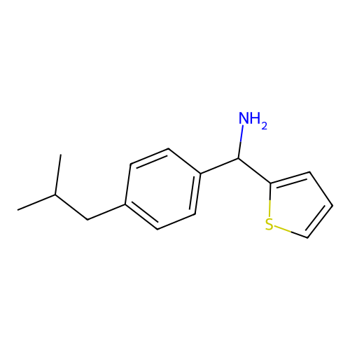 (4-Isobutylphenyl)(thien-2-yl)methylamine structure