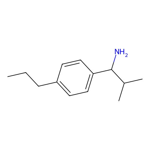 2-Methyl-1-(4-propylphenyl)propan-1-amine structure