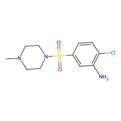 2-Chloro-5-[(4-methylpiperazin-1-yl)sulfonyl]aniline structure