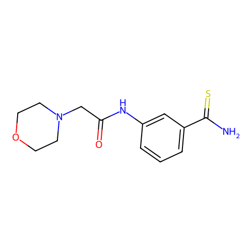 N-(3-carbamothioylphenyl)-2-(morpholin-4-yl)acetamide structure