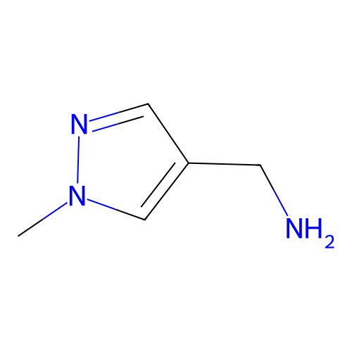 (1-methyl-1H-pyrazol-4-yl)methanamine structure