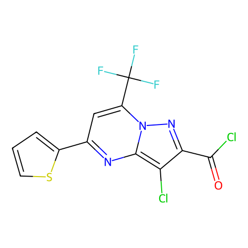 C12H4Cl2F3N3OS structure
