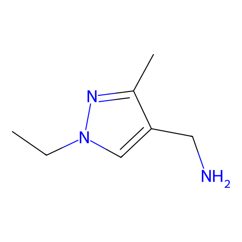 (1-乙基-3-甲基-1H-吡唑-4-基)甲胺 structure