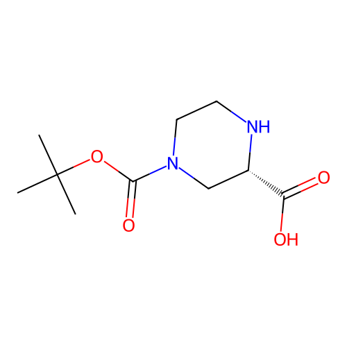 (S)-4-N-Boc-piperazine-2-carboxylic acid structure