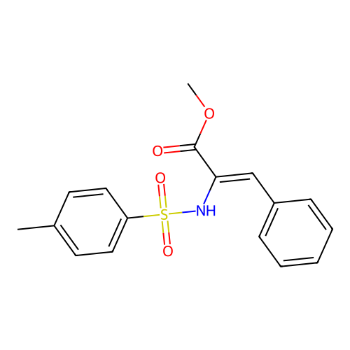 methyl (Z)-2-[(4-methylphenyl)sulfonylamino]-3-phenylprop-2-enoate structure
