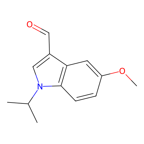 1-Isopropyl-5-methoxy-1H-indole-3-carbaldehyde structure