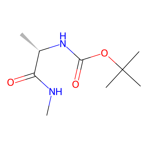tert-butyl N-[(1S)-1-(methylcarbamoyl)ethyl]carbamate structure