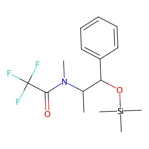Ephedrine, N-TFA-O-TMS structure