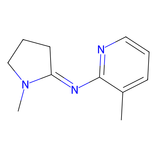 2-Pyridinamine, 3-methyl-N-(1-methyl-2-pyrrolidinylidene)- structure