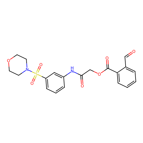 {[3-(Morpholine-4-sulfonyl)phenyl]carbamoyl}methyl 2-formylbenzoate structure