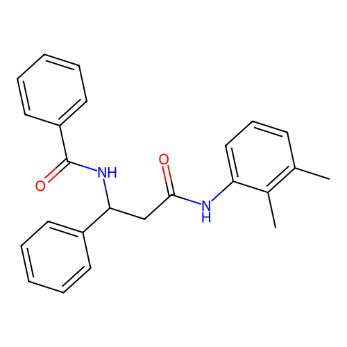 N-(3-((2,3-Dimethylphenyl)amino)-3-oxo-1-phenylpropyl)benzamide structure