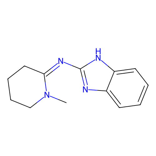 1H-Benzimidazol-2-amine, N-(1-methyl-2-piperidinylidene)- structure
