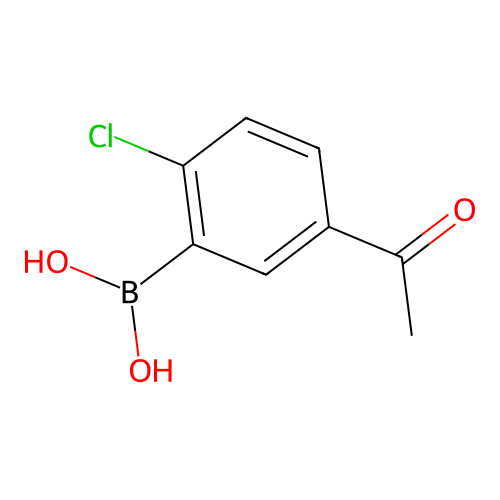 5-Acetyl-2-chlorophenylboronic acid structure