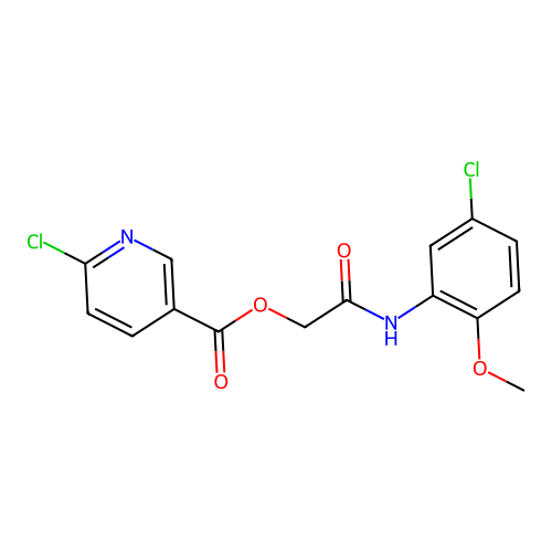 [(5-Chloro-2-methoxyphenyl)carbamoyl]methyl 6-chloropyridine-3-carboxylate structure