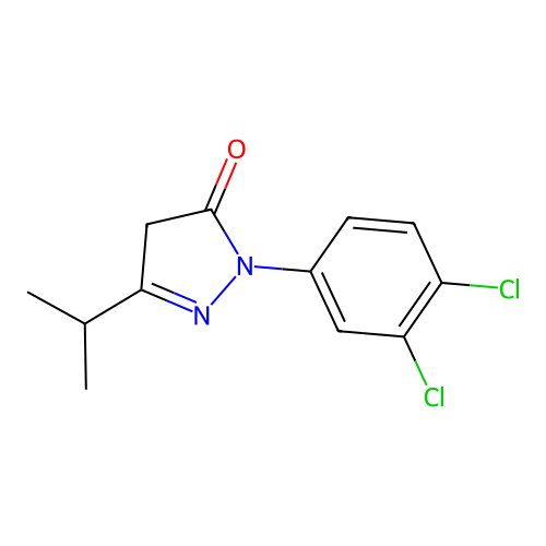 1-(3,4-Dichlorophenyl)-3-(propan-2-YL)-4,5-dihydro-1H-pyrazol-5-one structure