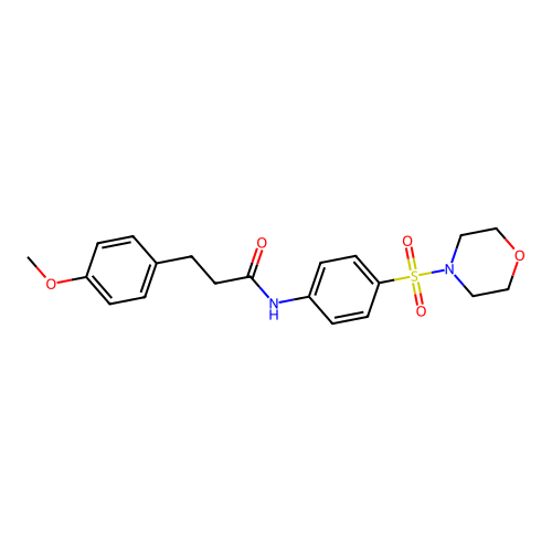 3-(4-methoxyphenyl)-N-(4-morpholin-4-ylsulfonylphenyl)propanamide structure