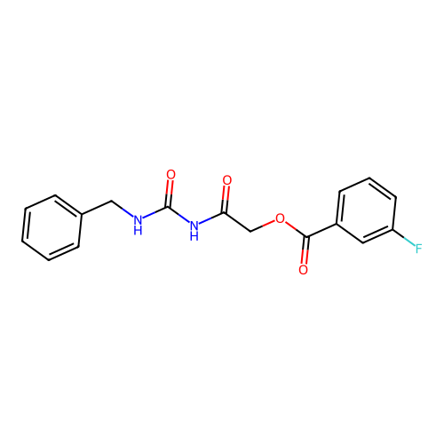 [2-(Benzylcarbamoylamino)-2-oxoethyl] 3-fluorobenzoate structure
