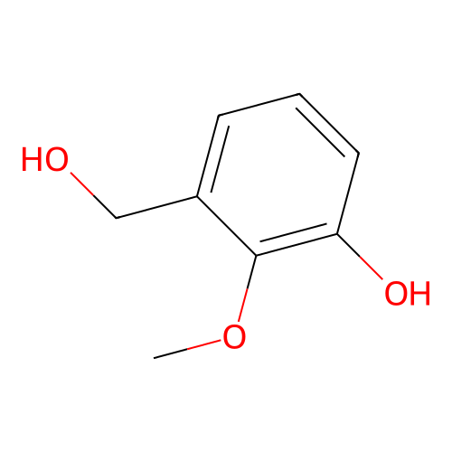 3-Hydroxy-2-methoxybenzyl alcohol structure
