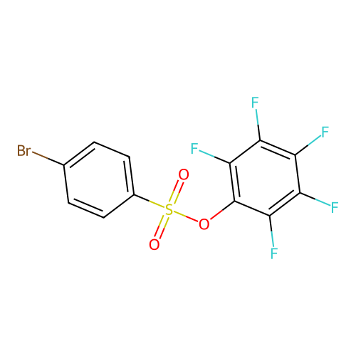 2,3,4,5,6-Pentafluorophenyl 4-bromobenzenesulfonate structure