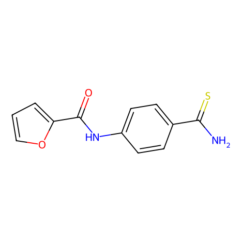 N-(4-carbamothioylphenyl)furan-2-carboxamide structure