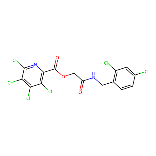 [2-[(2,4-dichlorophenyl)methylamino]-2-oxoethyl] 3,4,5,6-tetrachloropyridine-2-carboxylate structure