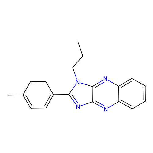 2-(4-methylphenyl)-1-propyl-1H-imidazo[4,5-b]quinoxaline structure