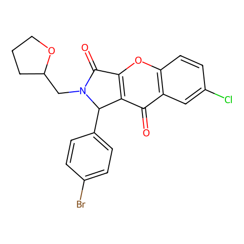 C22H17BrClNO4 structure