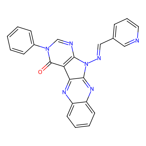 C24H15N7O structure