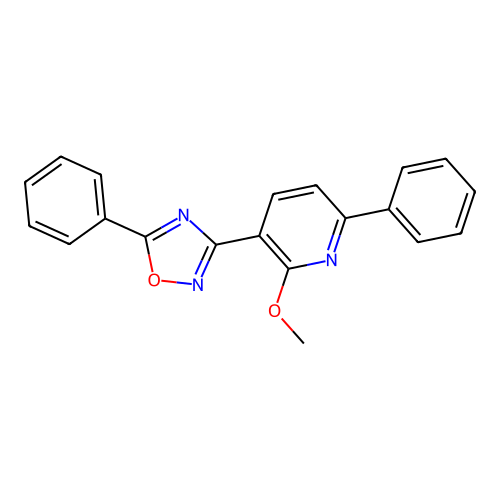3-(2-Methoxy-6-phenylpyridin-3-yl)-5-phenyl-1,2,4-oxadiazole structure